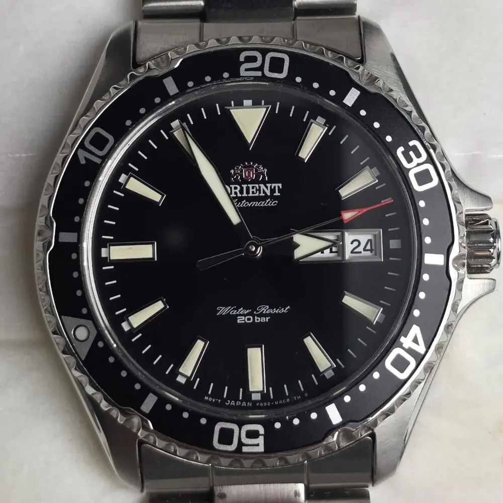 Orient Kamasu Automatic Diver Watch Black Dial RA-AA0001B19B Box